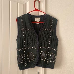 Vintage Christopher Banks Knit Sweater Vest